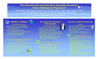The Informationist and Information Specialist Revolution: Career Pathways for Physicians? la vignette